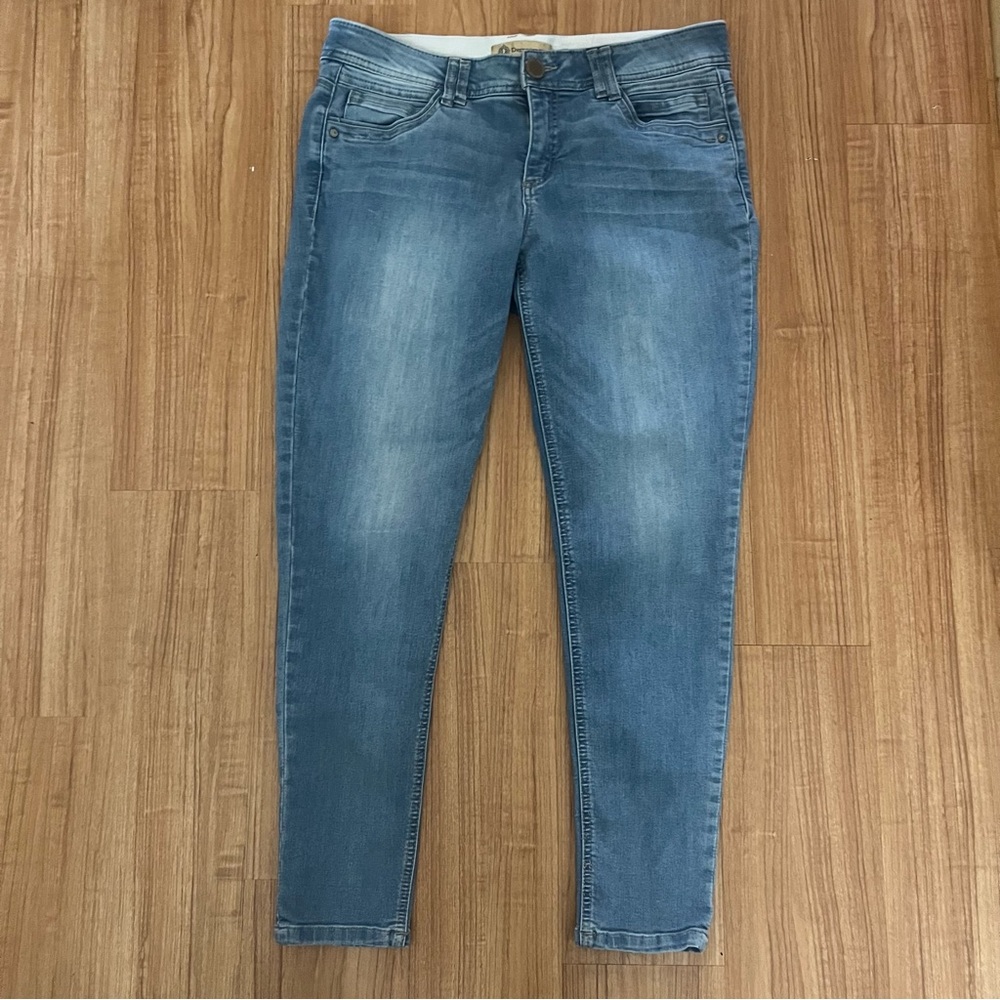 Democracy Mid Wash Skinny Jeans in Blue